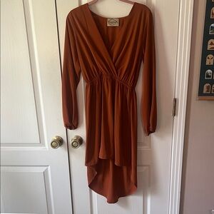 Terracotta High Low Dress